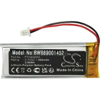 VHBW Akku Ersatz für Sena PTC802050 für Wireless Headset Kopfhörer (800 mAh, 3,7 V, Li-Polymer)