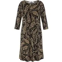 Anna Aura Jersey-Kleid Rundhals-­Ausschnitt schwarz