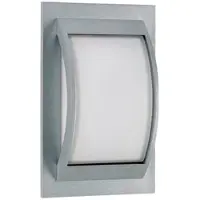 Albert Außenlampe Square Curved 30 cm grau