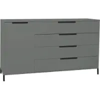 Mäusbacher Sideboard Bonnie Quadratfüße pine green matt lack Kommode 168 x 100 cm