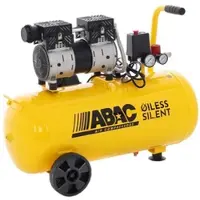 Abac Montecarlo Xt Sil 10 Yellow Leiser ölfreier Elektro-Luftkompressor 230 V 1 PS Motor 50 Liter