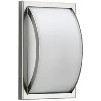 ALBERT LEUCHTEN Außenwandleuchte Piegare, Edelstahl, Glas, E27