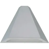 Albert Wandleuchte silber, 18,5 cm hoch, 26 cm breit, IP44 Außenwandleuchte