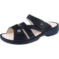 Finn Comfort Ventura Soft Damen Pantolette schwarz Nubukleder - Größe: 41