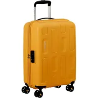 Markenlos Ellipso - Handgepäckkoffer 55 x 40 x 20 cm - Hartschalen Kabinentrolley für die meisten Fluggesellschaften - 4 Rollen, TSA-Schloss, leicht - 32 L - Gelb