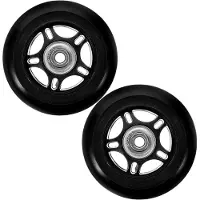 Markenlos Ersatzräder für Koffer 2 Stück Geräuschlose Gummiräder 76X24mm zur Reparatur von Reisekoffern und Trolleys