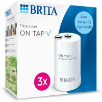 Brita 3 x Wasserfilter On Tap V (= 4 Monate Filter) – für gefiltertes Wasser mit angenehmem Geschmack sofort direkt von Ihrem Küchenarmatur.