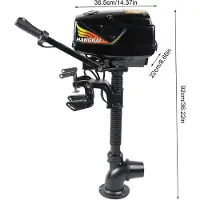 StarTech.com Elektro-Außenbordmotor - 48 V 1000 W - Bürstenloser Motor - 250 kg Schubkraft - Strahlpumpe - 180° drehbare Halterung - Pinne ohne Rückwärtsgang