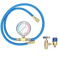 OEM Koelmiddel-Vulset mit Druckmesser - Universal - Hochwertig Kupfer/Rubber - Kühlmittel-Vollset