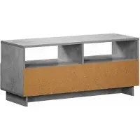 Syfax TV-Ständer 90 x 34.5 x 40 cm Betongrau Holzwerkstoff