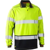 Bisley Workwear Langarm-Poloshirt BRAIDON 276510 Gr. 2XL gelb