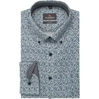 Casamoda Hemd mit Print Blau und Grün