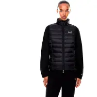 Emporio Armani für Damen. 7W000472_AF12477 Faltbare gepolsterte Weste Core schwarz (L), Lässig, Polyamid