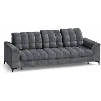 EURO-MEBLE 3-Sitz Sofa SNAP, Couch, Wohnzimmermöbel, Polstermöbel, Dreisitzer Sofa [Bangkok: Antracite]