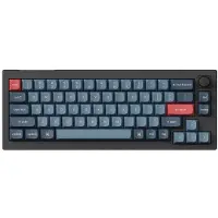 Keychron V2M-D3, Verkabelt & Kabellos, USB + RF Wireless + Bluetooth, Magnetic-mechanical key switch, QWERTY, RGB-LED, Schwarz, Karbon