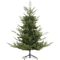 Youjia Weihnachtsbaum, Kunsttanne, realistisches Aussehen, schneller Aufbau, Kunststoff, Grün, 100 x 100 x 150cm