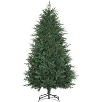 Youjia Weihnachtsbaum, Kunsttanne, realistisches Aussehen, schneller Aufbau, Kunststoff, Grün, 114 x 114 x 180cm