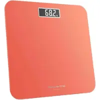 Rowenta Premiss BS1803V0, Elektronische Personenwaage, 160 kg, 100 g, Orange, kg, lb, ST, Quadratisch