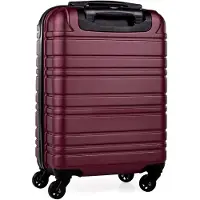 Markenlos Hartschalen Handgepäck Koffer 55 cm, 38,9 l Volumen, 4 360-Grad-Rollen