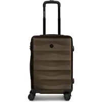 Markenlos Hartschalen Kabinen-Koffer für Damen & Herren | Kleiner Trolley 38 x 22 x 55 cm aus hochwertigem & robustem ABS-Material | 4-Doppelrollen & Zahlenschloss | leichte 2,37 kg (Edition 03)