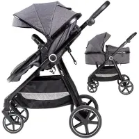 Interbaby Kinderwagen Versa 2-in-1 - Grau