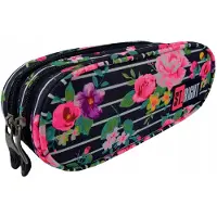 St. Majewski St.Right Zwei-Kammer Federtasche Light Roses Blumen