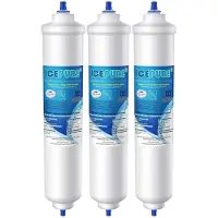 Icepure Wasserfilter Kühlschrank Inline 3 Stück Kompatibel mit Samsung DA29-10105J, LG, Haier