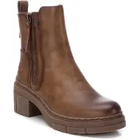 Refresh für Damen. 17199302-TAUPE Stiefelette 171993 taupe (36), 5 bis 8 cm, Reißverschluss, Lässig