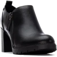 Xti für Damen. 14430101-NEGRO Schuhe 144301 schwarz (39), 5 bis 8 cm, Reißverschluss, Lässig