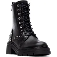 Xti für Damen. 14464001-NEGRO Stiefelette 144640 schwarz (39), Wohnung, 1 bis 3 cm, Reißverschluss, Lässig