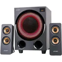 Fenda F&D F770X, 2.1 Kanäle, 76 W, Universal, Schwarz, Kabellos, FM, PLL