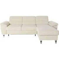 Sit&More Ecksofa SIT & MORE "Sorano L-Form", beige (linen), B:250cm H:88cm T:161cm, Sofas, Ecksofa, wahlweise mit Schlaffunktion und Bettkasten
