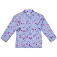 Sterntaler Badeanzug "Badeshirt langarm Regenbogen", Jungen, Gr. 104, EURO, blau (hellblau), Obermaterial: 82% Polyamid PA. 18% Elasthan EL., Badeanzüge Badeanzug