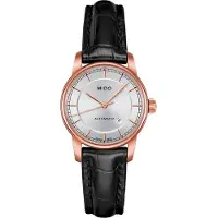 Mido M7600.3.10.4 Damen-Armbanduhr, Roségold-Gehäuse, Leder-Armband
