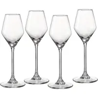 Ritzenhoff & Breker Likörglas "Rumba", transparent, B:6cm H:19cm Ø:6cm, Glas, Trinkgefäße, Likörglas, 4er Set, je 140 ml