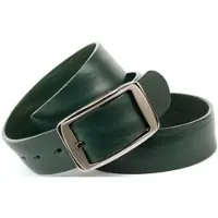 Anthoni Crown Ledergürtel , Damen, Gr. 95, grün, Leder, unifarben, Gürtel Ledergürtel, pflanzlich gegerbtes Leder