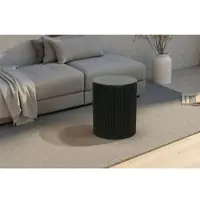 ByLiving Couchtisch "OWEN", schwarz (schwarz, schwarz), B:40cm H:50cm T:40cm, Tische, Couchtisch, Schwarz, Tischplatte zum Abnehmen, Stauraum, Breite: 40 oder 80 cm