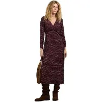 Pepe Jeans für Damen. PL9537897 Jazelin Kleid granatrot (M), Lässig, Kastanienbraun, Viskose, 3/4 Ärmel