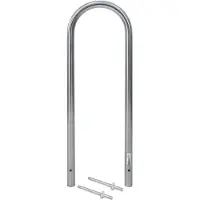 Baumarktplus Fahrradanlehnbügel 115 x 41 cm Edelstahl Ø 49 mm Einbetonieren Fahrradständer Parker Typ U