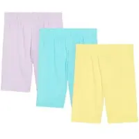 Bonprix Radlerhose , Mädchen, Gr. 128/134, N-Gr, helllimone, zartflieder, aqua, Obermaterial: 95% Baumwolle, 5% Elasthan, Hosen Radlerhose, aus Baumwolle und Elasthan, bequemer Schnitt