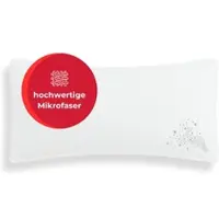 Otto Home Microfaserkissen "Baca 100% Polyester, Kopfkissen 40x80 cm und 80x80 cm", weiß, B:40cm L:80cm, Füllung: 100% Polyester, Kopfkissen, Microfaserkissen, Kissen, mit edlem Sternenaufdruck