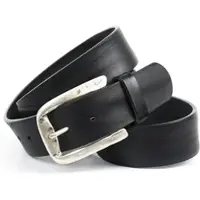 Anthoni Crown Ledergürtel , Herren, Gr. 95, schwarz, Leder, unifarben, Gürtel Ledergürtel, Jeansgürtel mit Schnalle im Antik-Look