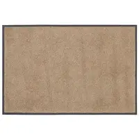 Otto Home Fußmatte "Lavea" Gr. 61, grau (taupe), B:75cm H:9mm L:120cm, Kunstfaser, Teppiche, Fußmatte, Schmutzfangmatte, Uni-Farben, In- und Outdoor-Teppich, waschbar