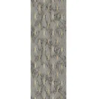 Queence Vinyltapete "Ivy", grau, B:0,9m L:2,5m, Vinyl, Tapeten, Vinyltapete, 90x250cm, selbstklebend, kinderleichte Anbringung,, Sticker