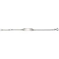 Firetti Armband "Schmuck Geschenk Silber 925 Armkette ID-Platte Panzerkette" Gr. 14, silber (silberfarben), Armbänder, Jungen, 14, Silber 925 (Sterlingsilber), Armband