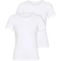 Nina von c. Unterhemd NINA VON C. "2er Pack Halbarm Damen Shirt Motion", Damen, Gr. 46, N-Gr, weiß, Obermaterial: 95% Modal CMD. 5% Elasthan EL., Unterhemden Unterhemd