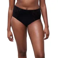 Chantelle Taillenslip "GIRLS", Damen, Gr. 44, schwarz, Obermaterial: 73% Polyamid, 27% Elasthan, körpernah, Unterhosen Taillenslip, Tüll, blickdichtes Gewebe, Velvet