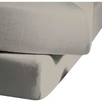 Fleuresse Spannbettlaken "Comfort", grau, B:180cm, Jersey-Elasthan, Obermaterial: 96% Baumwolle, 4% Elasthan, Bettlaken, Spannbettlaken, langlebig & bügelfrei,Perfekte Passform durch POWER-STRETCH