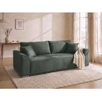 Collection Ab "Sara B: 241 cm, Liegefl. 137x195 cm, Bettkasten, optional mit Topper" Schlaffunktion, Couch mit Bonnellfederkern, Gästebettfunktion