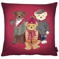 Apelt Dekokissen "Robby", rot (rot, bedruckt), B:45cm H:5cm L:45cm, Polyester, Dekokissen_Sitzkissen_Kissenhüllen, Dekokissen
